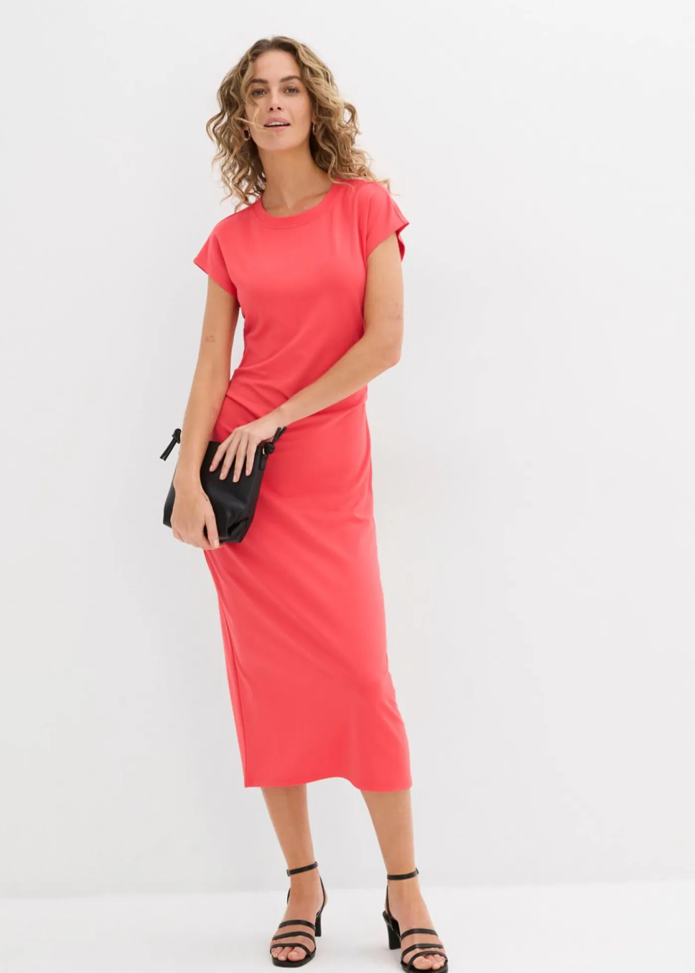 Mujer bonprix bonprix Vestido midi de mezcla de viscosa suave