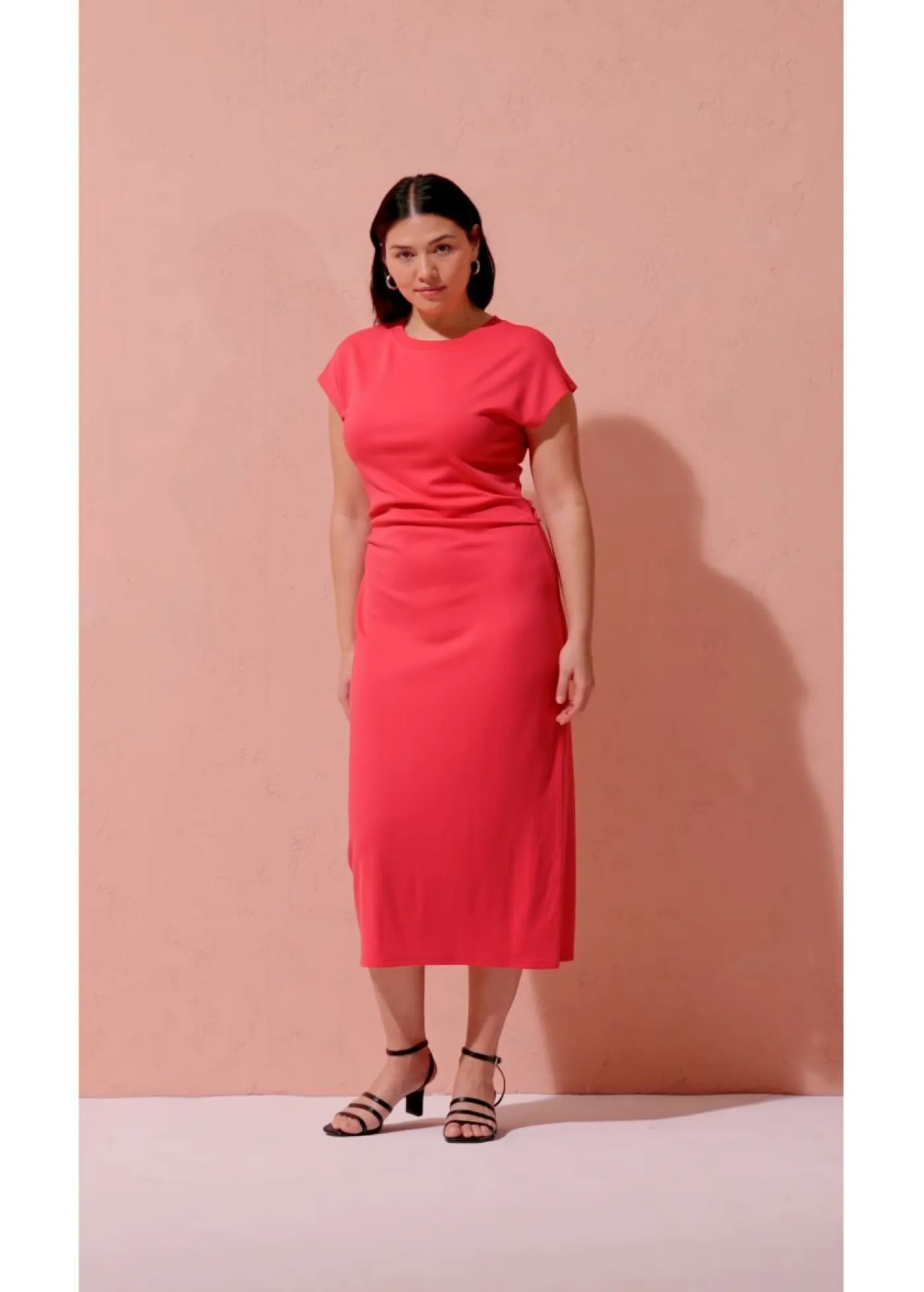 Mujer bonprix bonprix Vestido midi de mezcla de viscosa suave