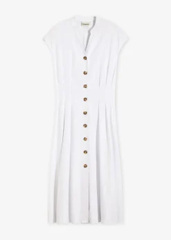 Mujer bonprix bonprix Vestido midi de mezcla de lino ligero