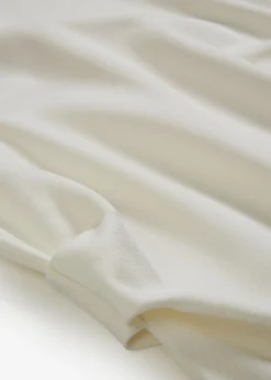 bonprix bonprix Esenciales|Vestidos>Vestido midi de mezcla de viscosa suave Blanco lana