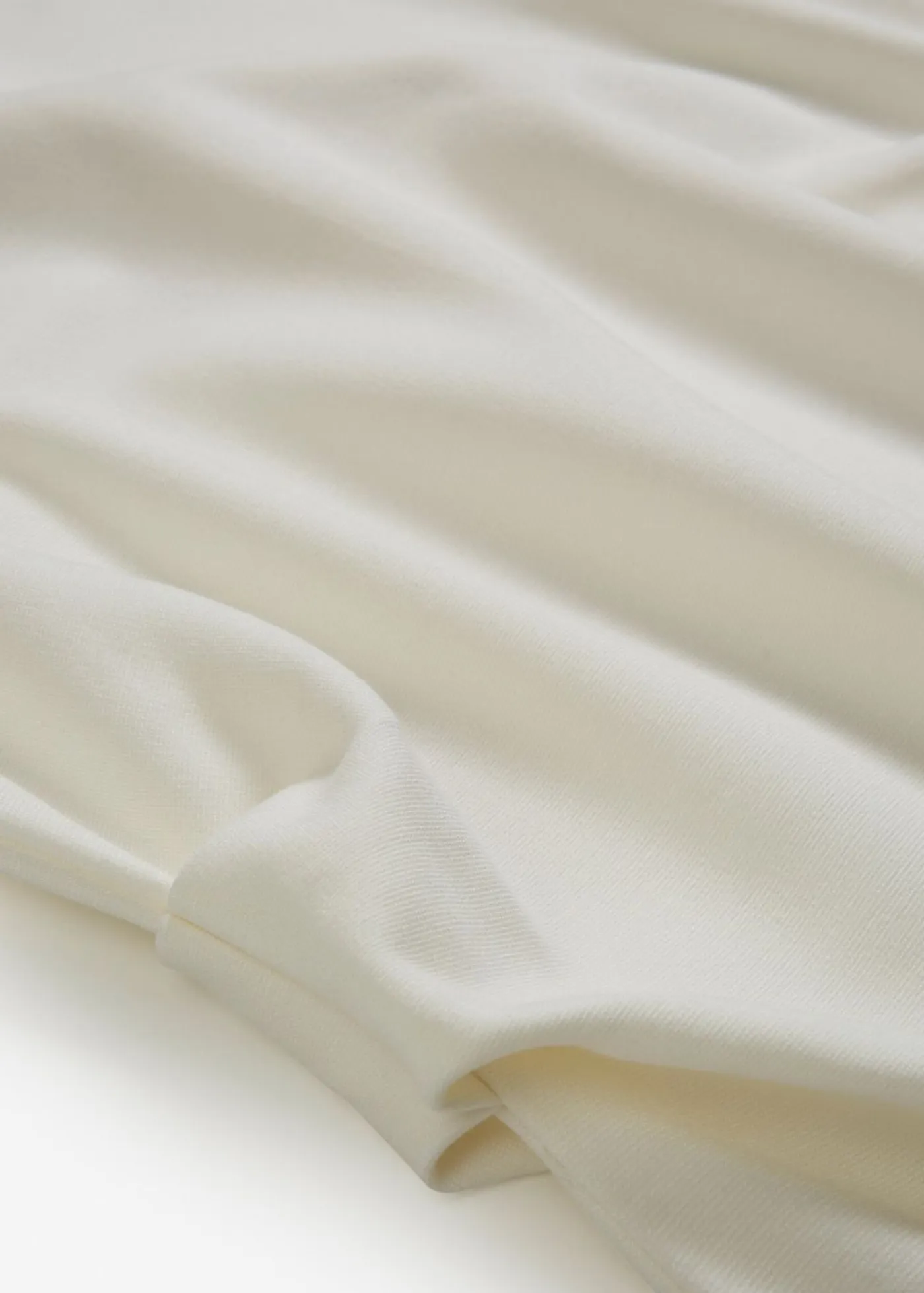 bonprix bonprix Esenciales|Vestidos>Vestido midi de mezcla de viscosa suave Blanco lana