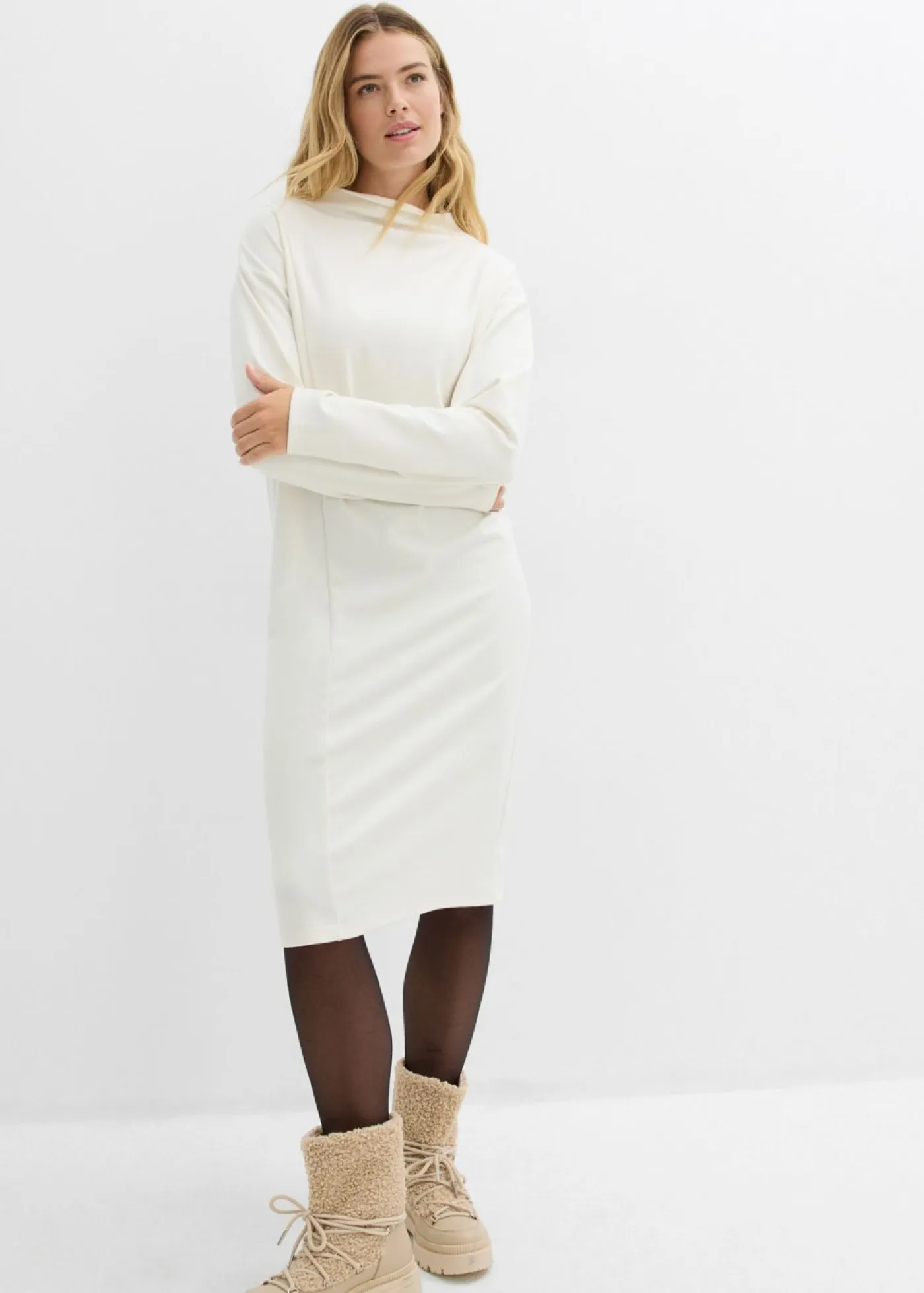 Mujer bonprix bonprix Vestido midi de mezcla de viscosa