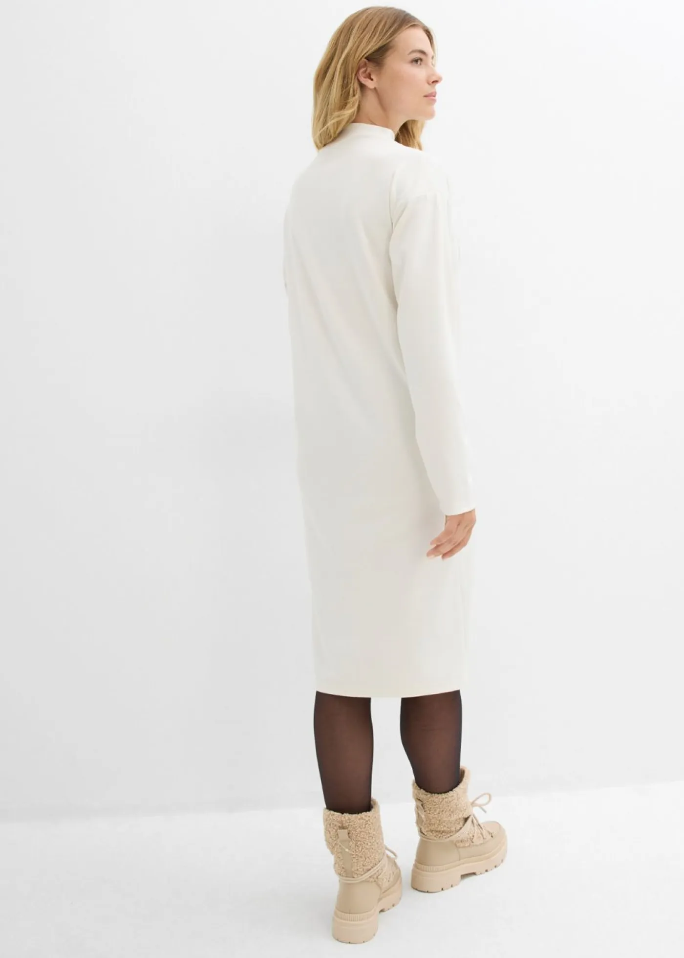 Mujer bonprix bonprix Vestido midi de mezcla de viscosa