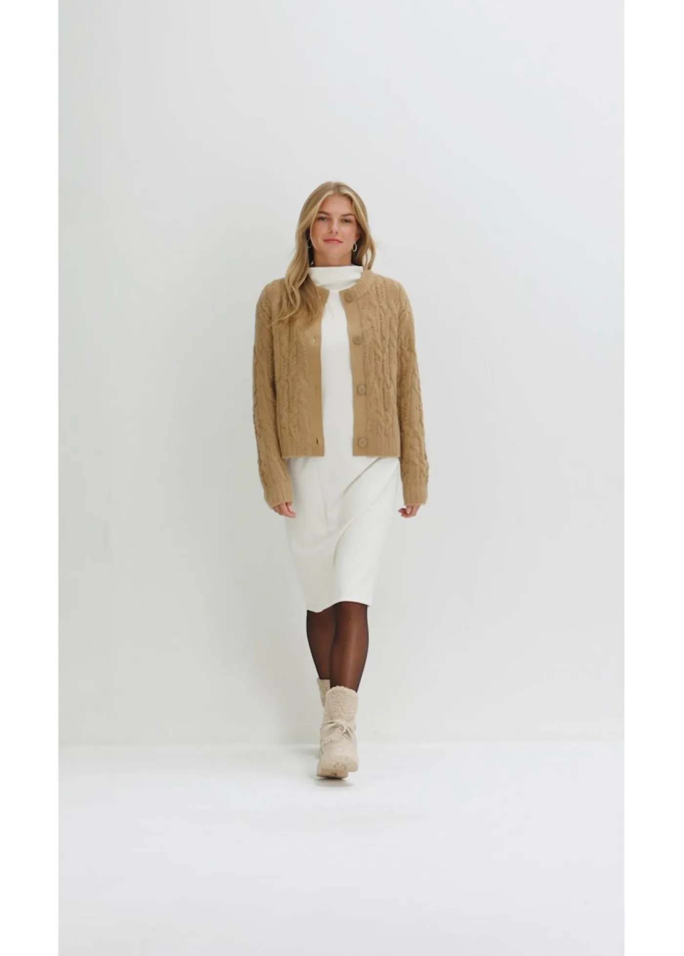 Mujer bonprix bonprix Vestido midi de mezcla de viscosa