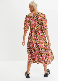 Mujer bonprix bonprix Vestido midi de mezcla de viscosa