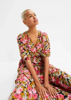 Mujer bonprix bonprix Vestido midi de mezcla de viscosa