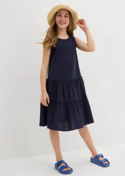 Niños bonprix bonprix Vestido midi de muselina ligera