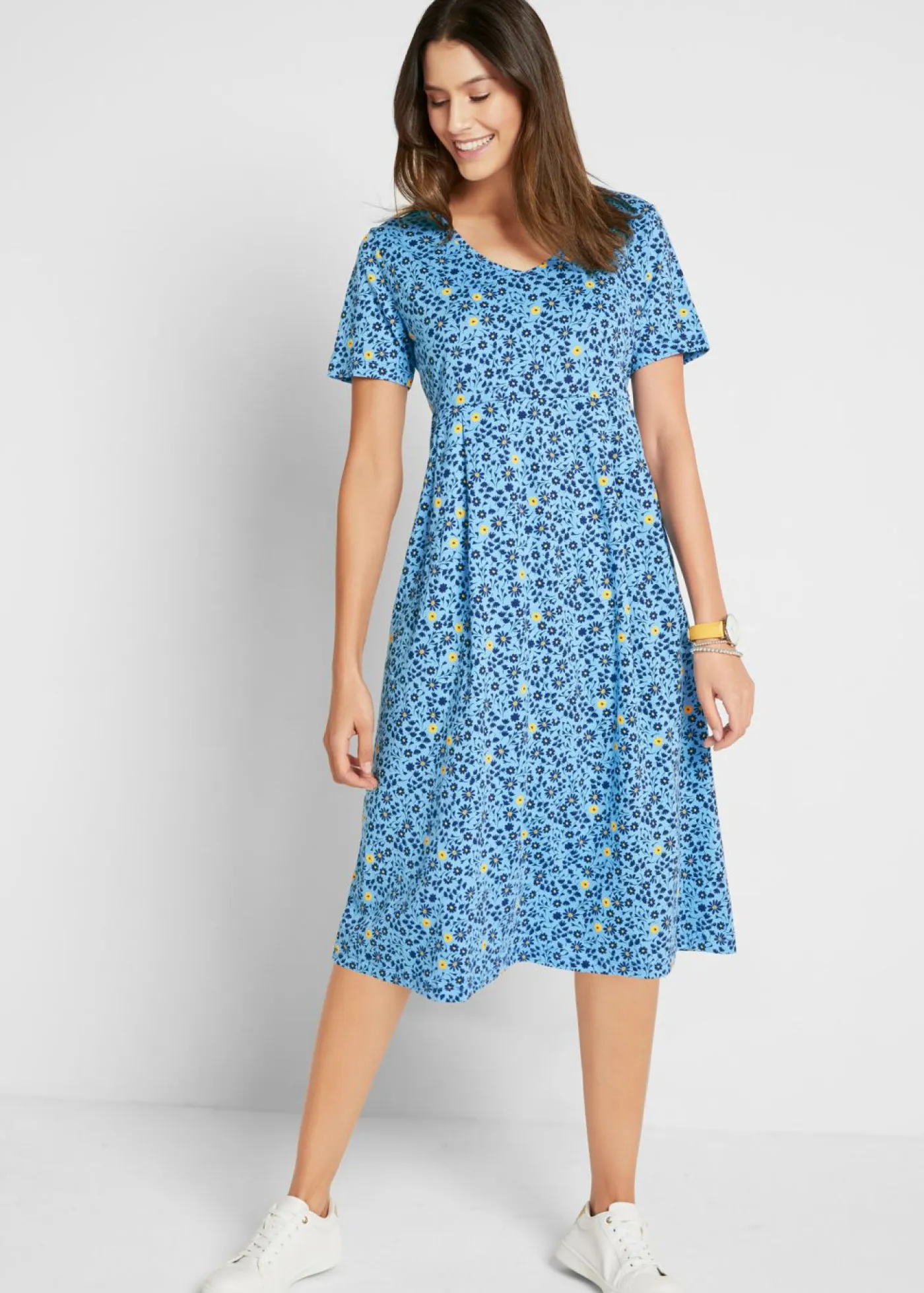 Mujer bonprix bonprix Vestido midi de punto de algodón