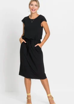 Mujer bonprix bonprix Vestido midi de punto en viscosa sostenible