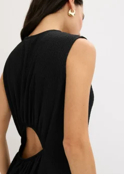 Mujer bonprix bonprix Vestido midi de punto estructurado con escote en la espalda