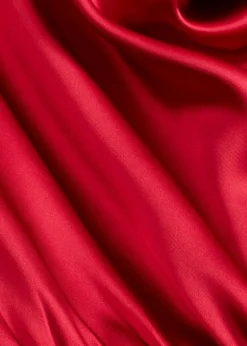 bonprix bonprix Vestidos>Vestido midi de satén brillante rojo cayena