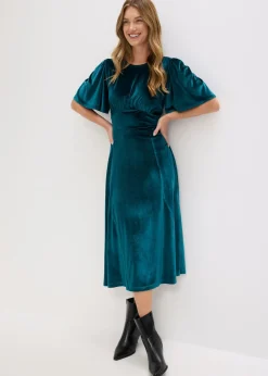Mujer bonprix bonprix Vestido midi de terciopelo suave