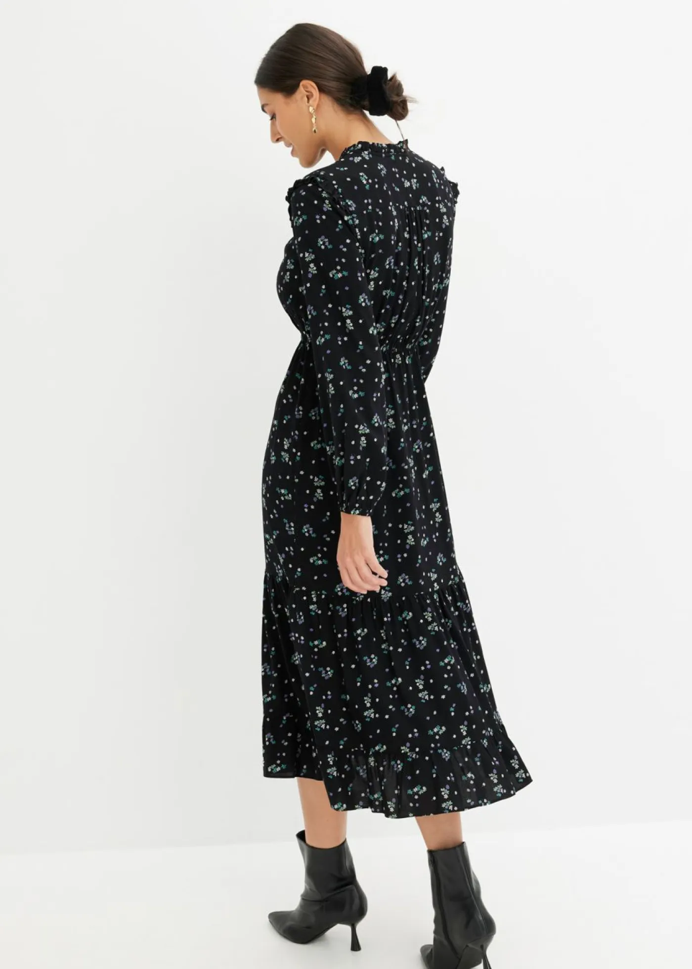 Mujer bonprix bonprix Vestido midi de viscosa pura