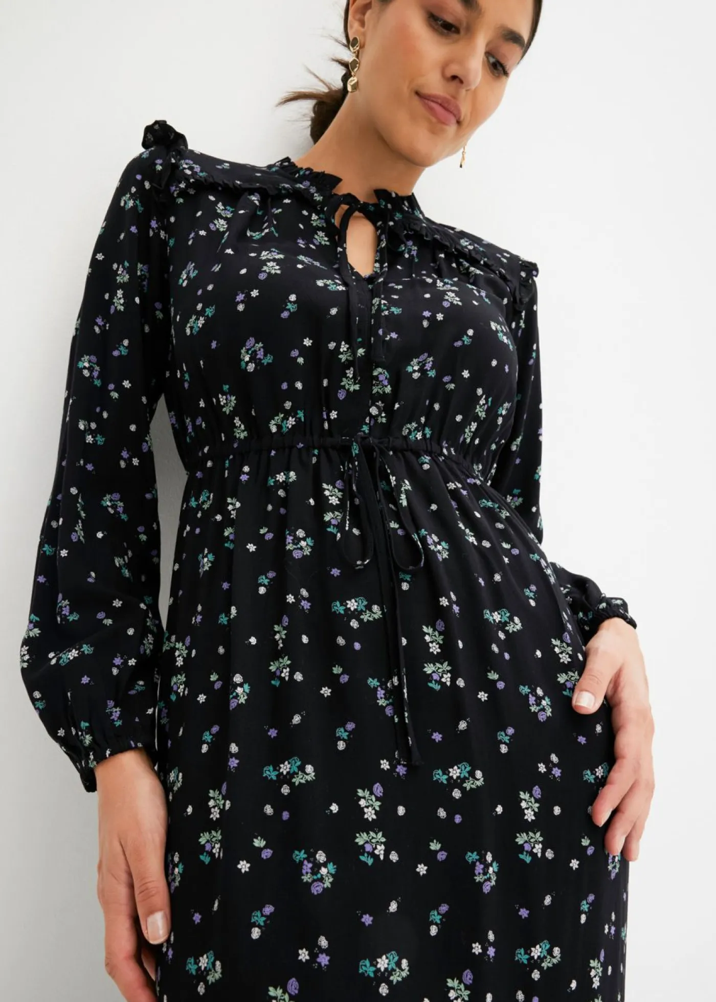 Mujer bonprix bonprix Vestido midi de viscosa pura