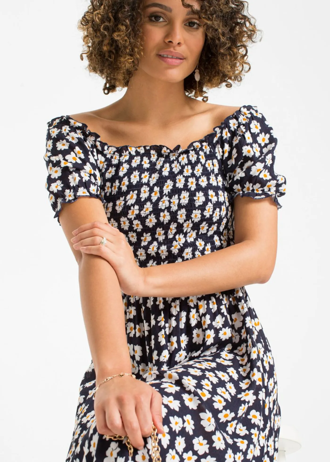 Mujer bonprix bonprix Vestido midi de viscosa pura