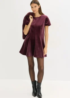 Mujer bonprix bonprix Vestido mini de terciopelo suave