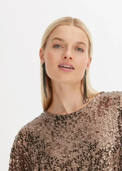 Mujer bonprix bonprix Vestido oversize de lentejuelas