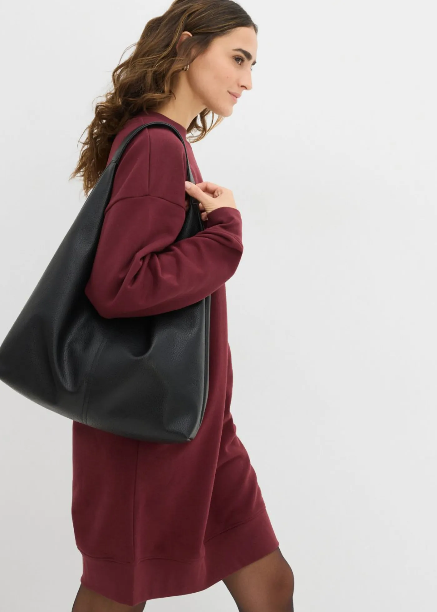 Mujer bonprix bonprix Vestido oversize tipo sudadera