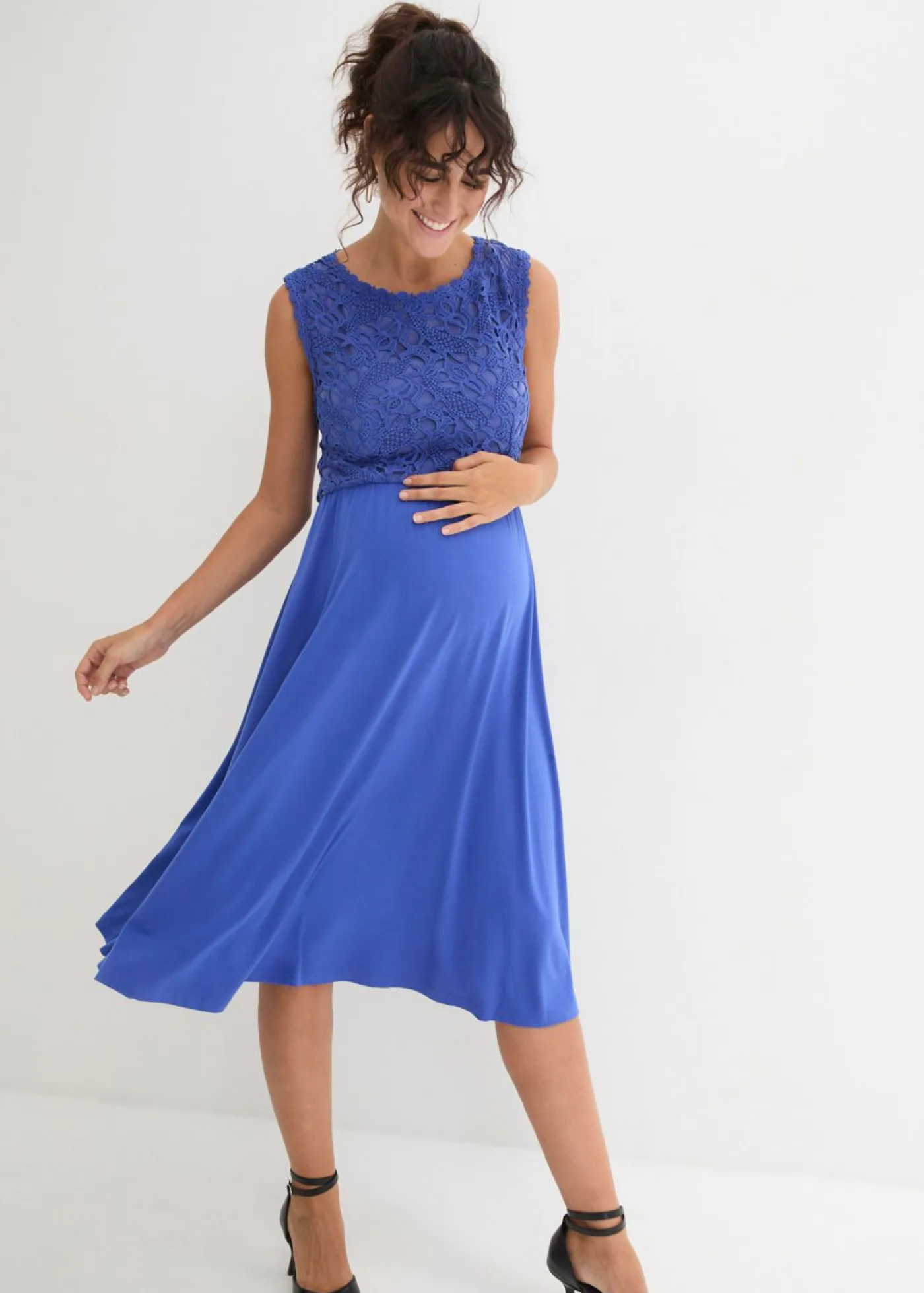 Mujer bonprix bonprix Vestido premamá con encaje de punto