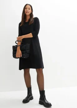 Mujer bonprix bonprix Vestido premamá y de lactancia 2 en 1 con hilo brillante