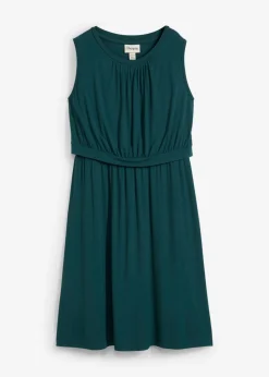bonprix bonprix Premamá>Vestido premamá/de lactancia de viscosa Verde petróleo