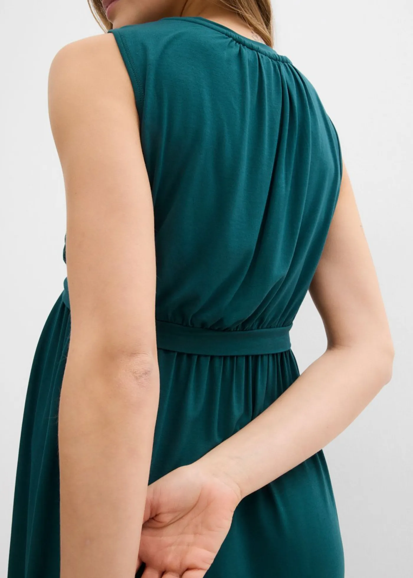 bonprix bonprix Premamá>Vestido premamá/de lactancia de viscosa Verde petróleo