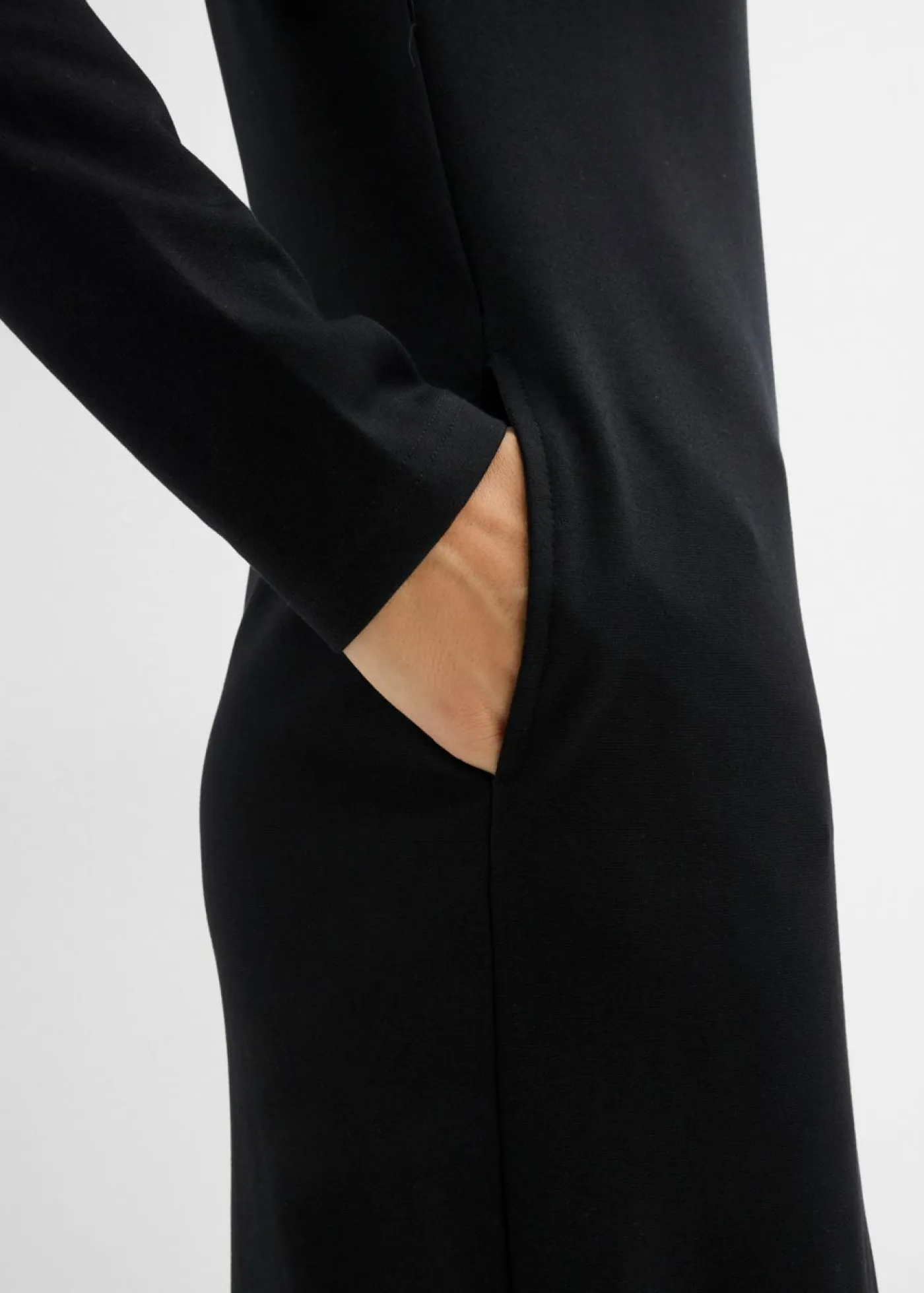 Mujer bonprix bonprix Vestido Punto di Roma con cuello alto