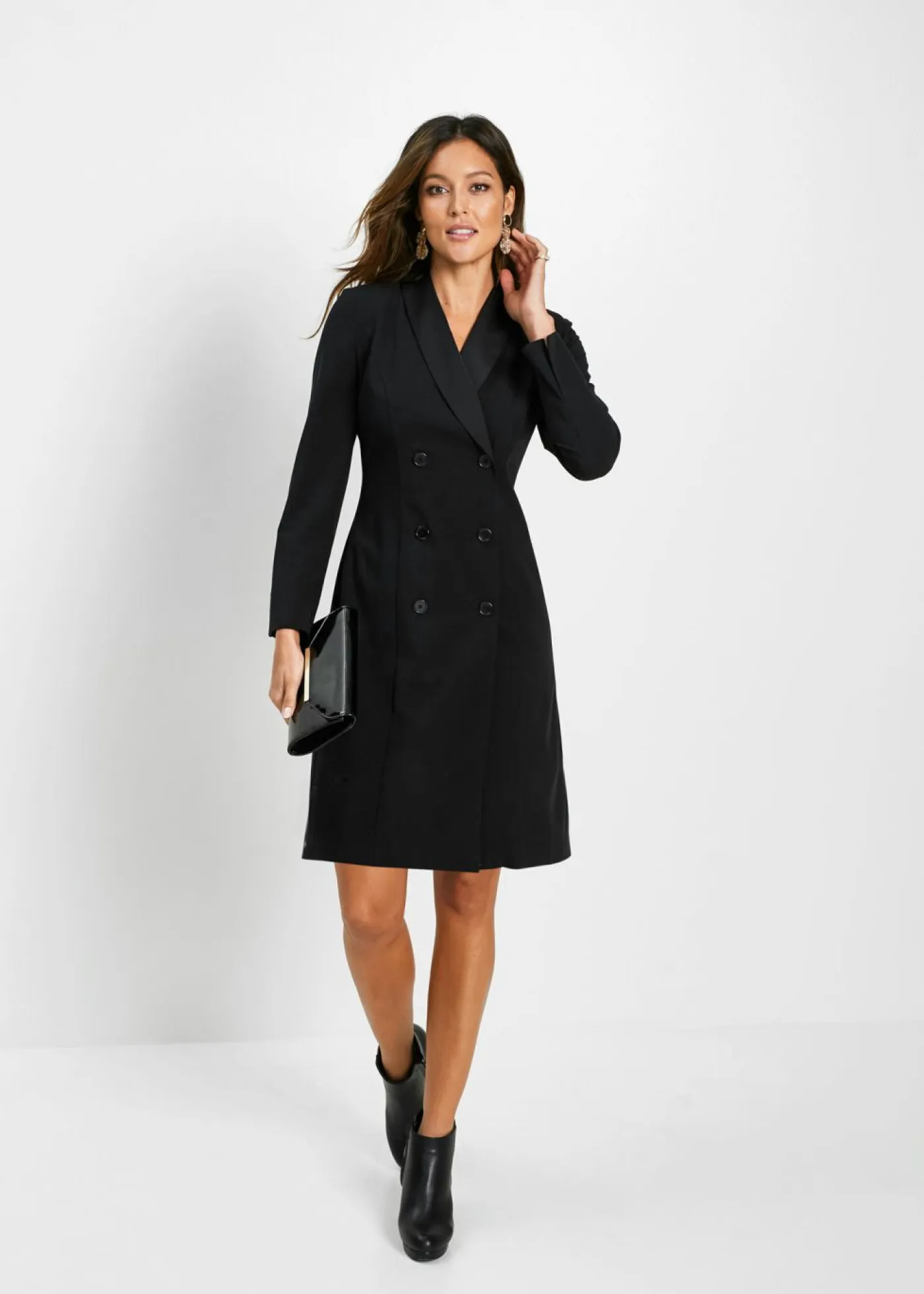 bonprix bonprix Vestidos>Vestido tipo americana Negro