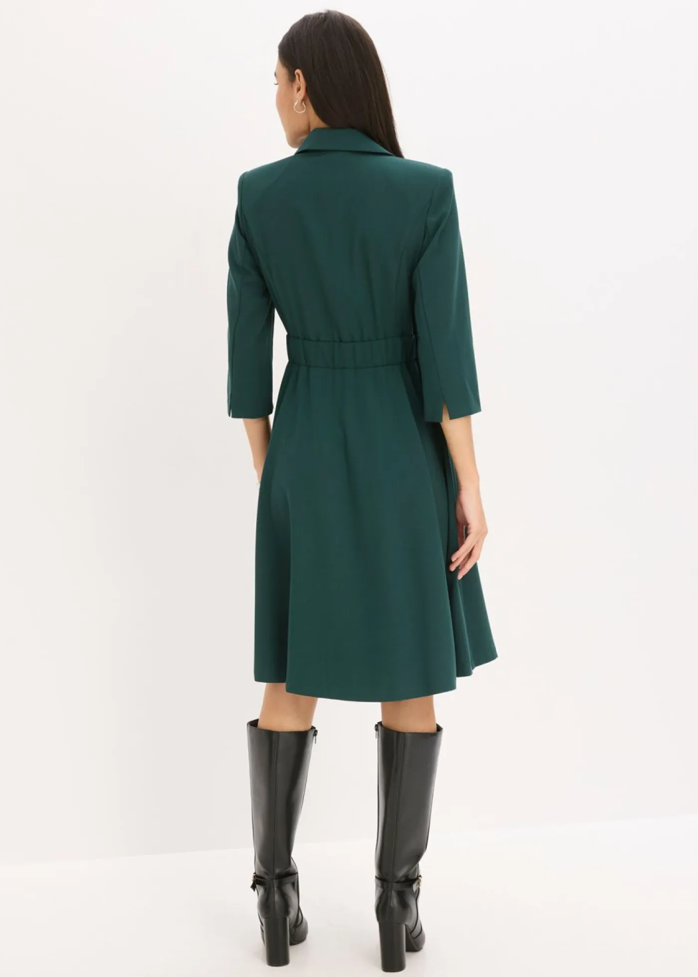 Mujer bonprix bonprix Vestido tipo americana con falda acampanada