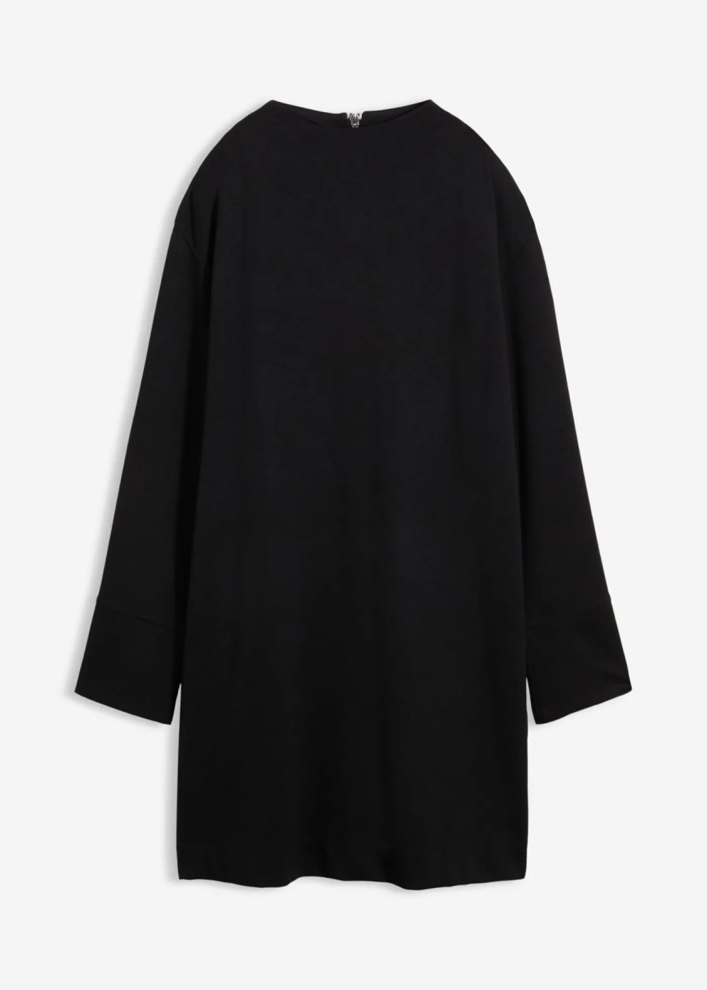 bonprix bonprix Esenciales|Vestidos>Vestido tipo chaqueta de tejido Punto di Roma Negro