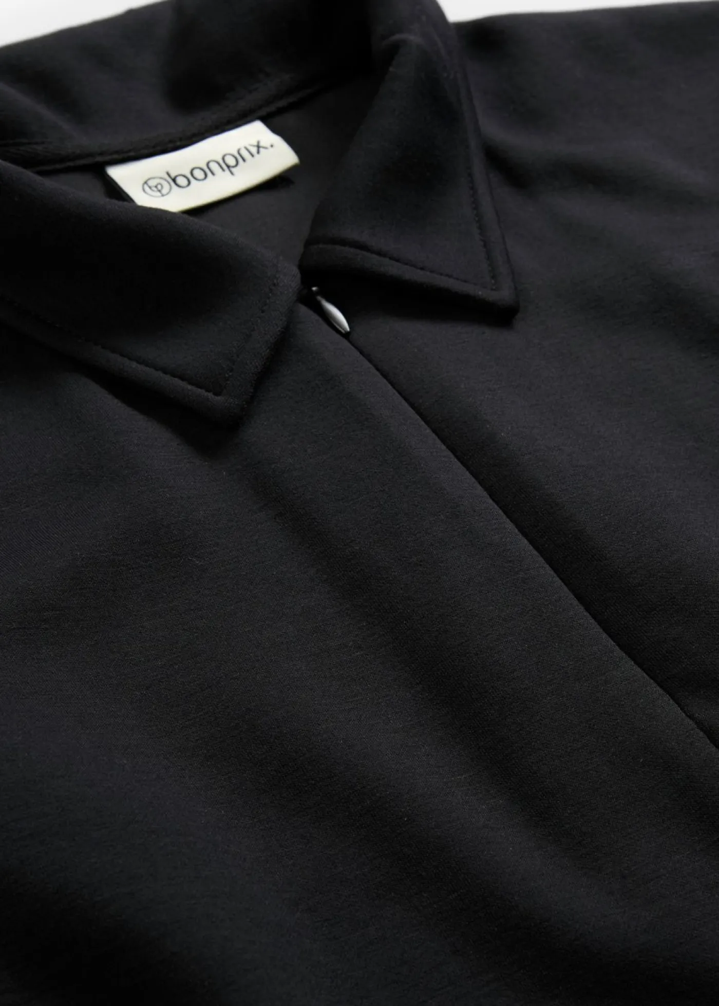 bonprix bonprix Esenciales|Vestidos>Vestido tipo polo de neopreno suave Negro