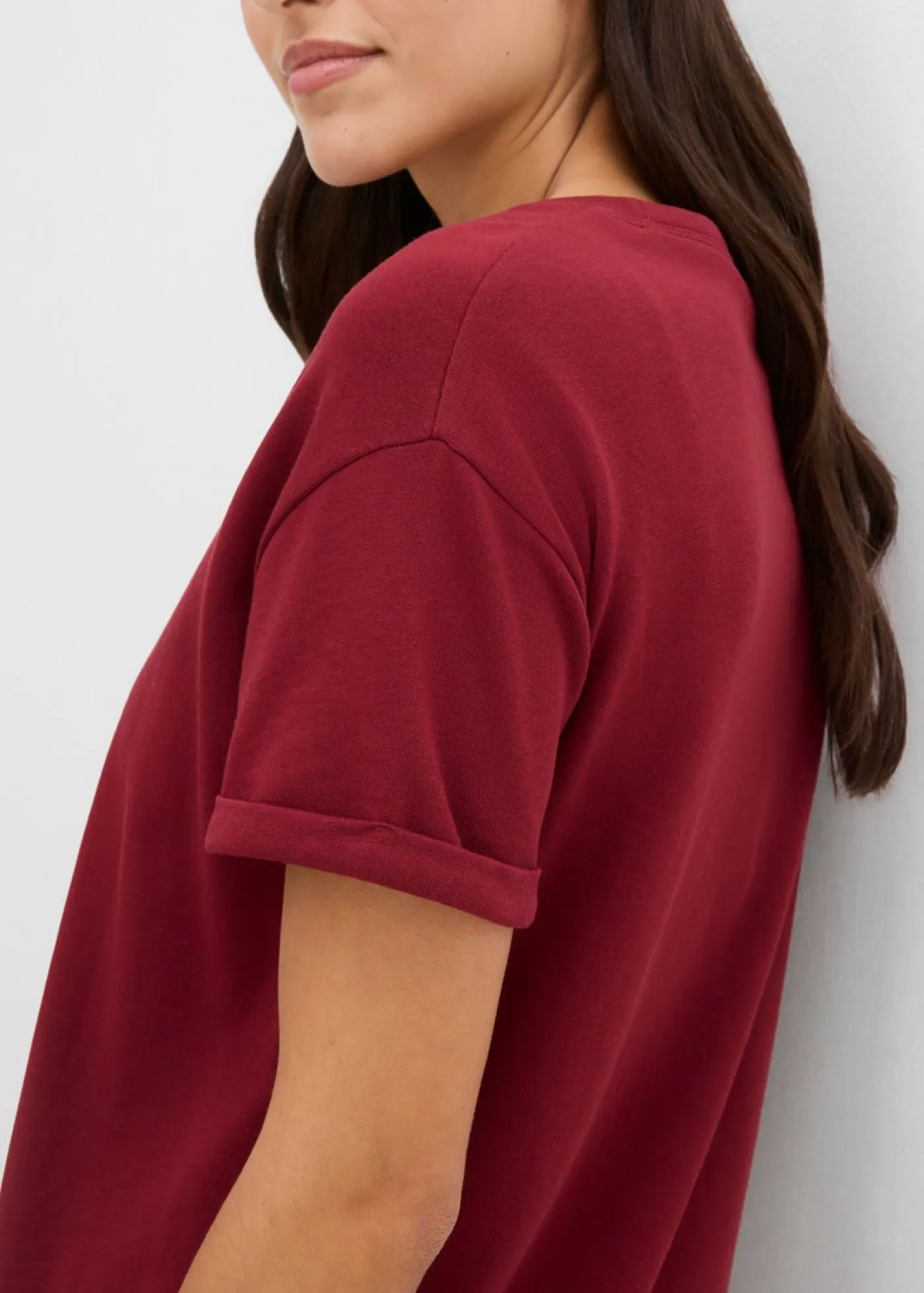 bonprix bonprix Ropa Cómoda|Vestidos>Vestido tipo sudadera Rojo rubí