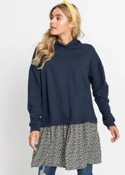 Mujer bonprix bonprix Vestido tipo sudadera con aspecto 2 en 1
