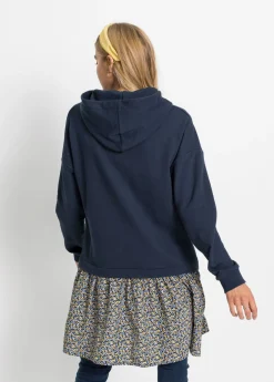 Mujer bonprix bonprix Vestido tipo sudadera con aspecto 2 en 1