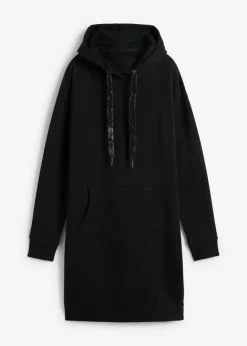 bonprix bonprix Básicos|Ropa Cómoda>Vestido tipo sudadera de algodón puro Negro