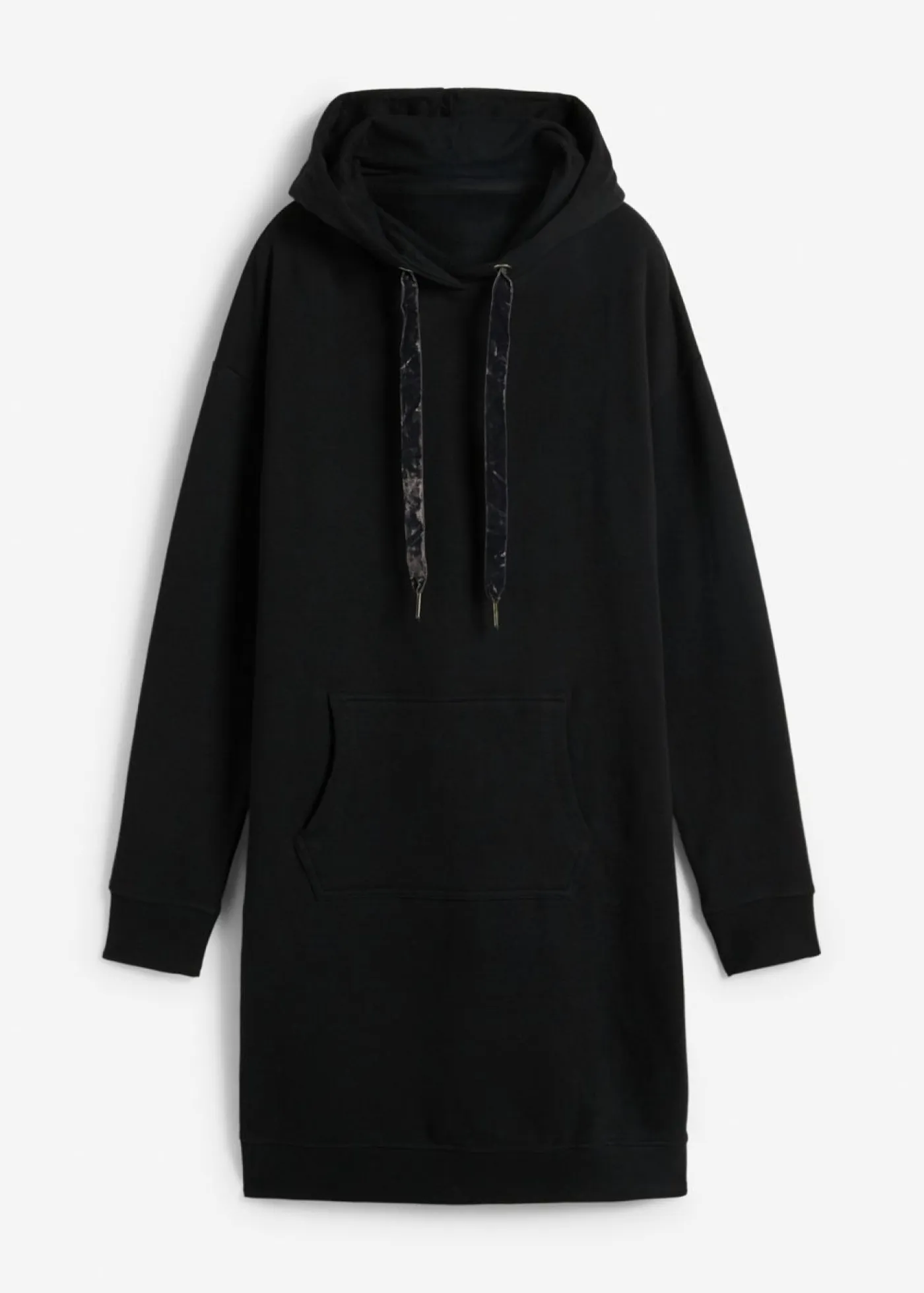 bonprix bonprix Básicos|Ropa Cómoda>Vestido tipo sudadera de algodón puro Negro
