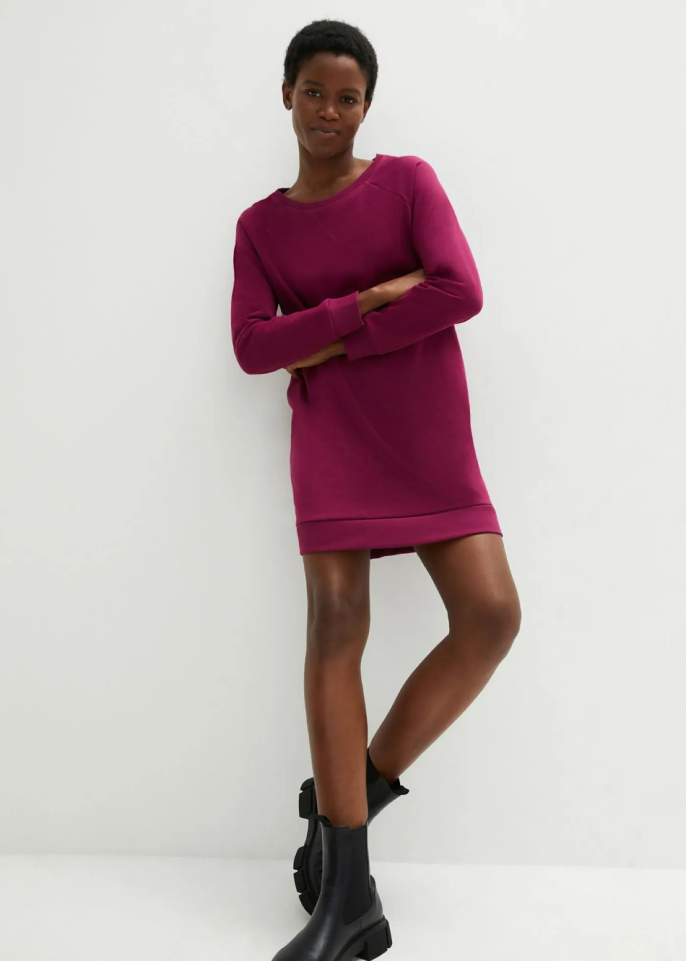 Mujer bonprix bonprix Vestido tipo sudadera de felpa suave