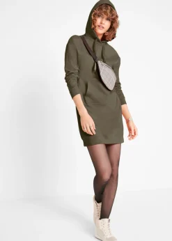 Mujer bonprix bonprix Vestido tipo sudadera de algodón puro