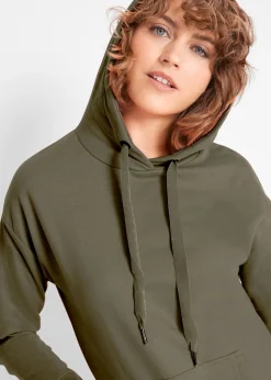 Mujer bonprix bonprix Vestido tipo sudadera de algodón puro