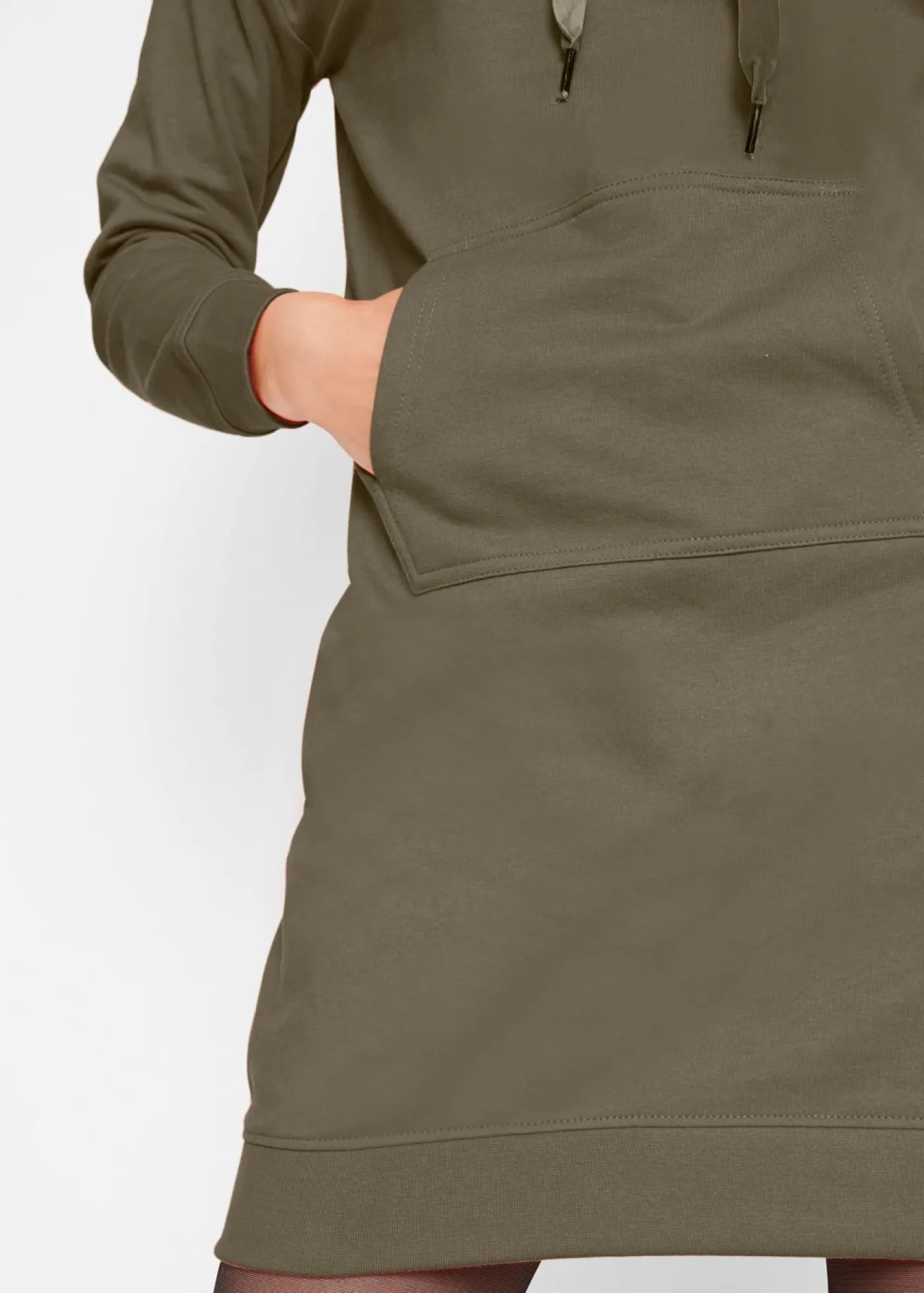 Mujer bonprix bonprix Vestido tipo sudadera de algodón puro