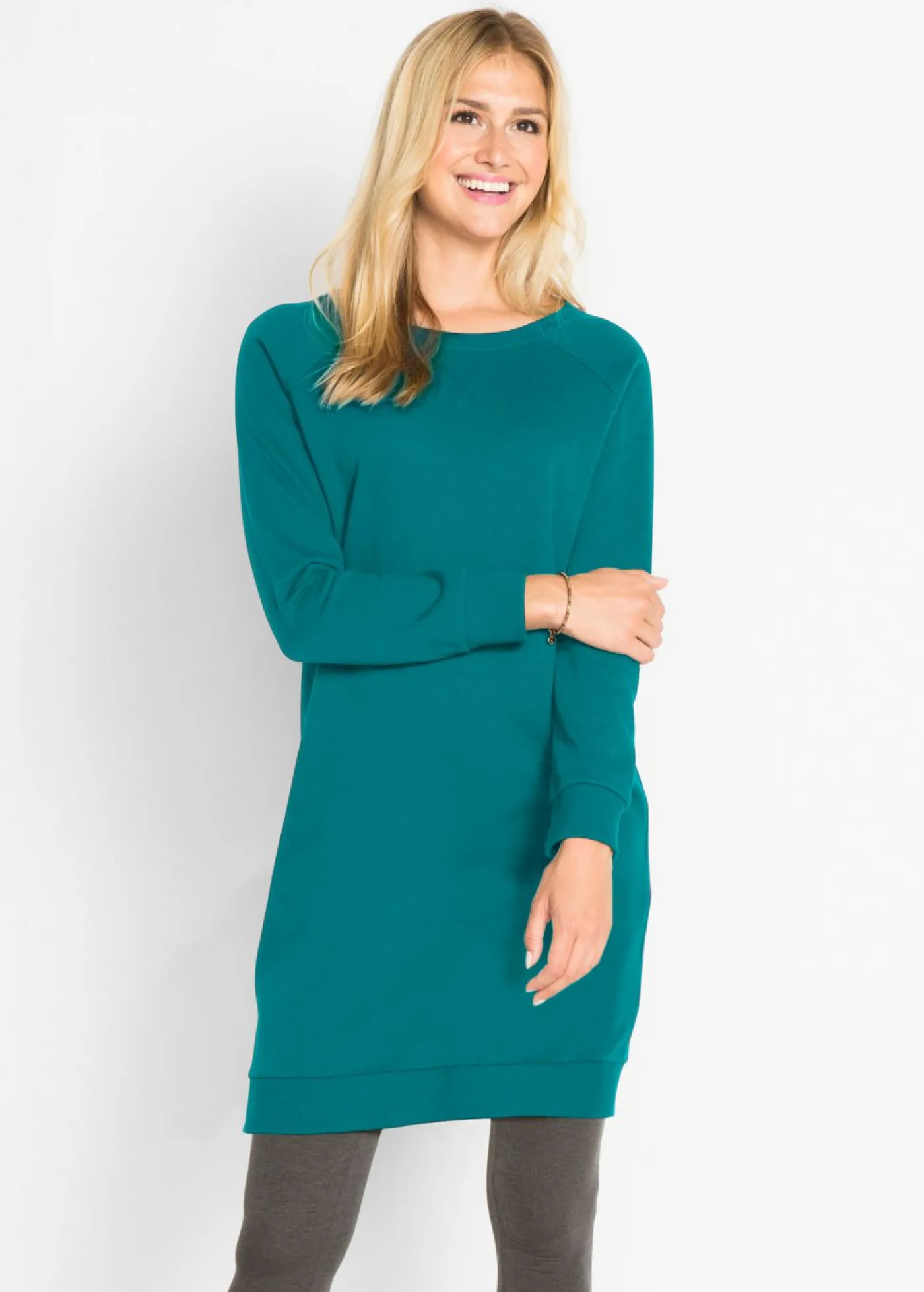 bonprix bonprix Básicos|Ropa Cómoda>Vestido tipo sudadera de felpa suave cobalto