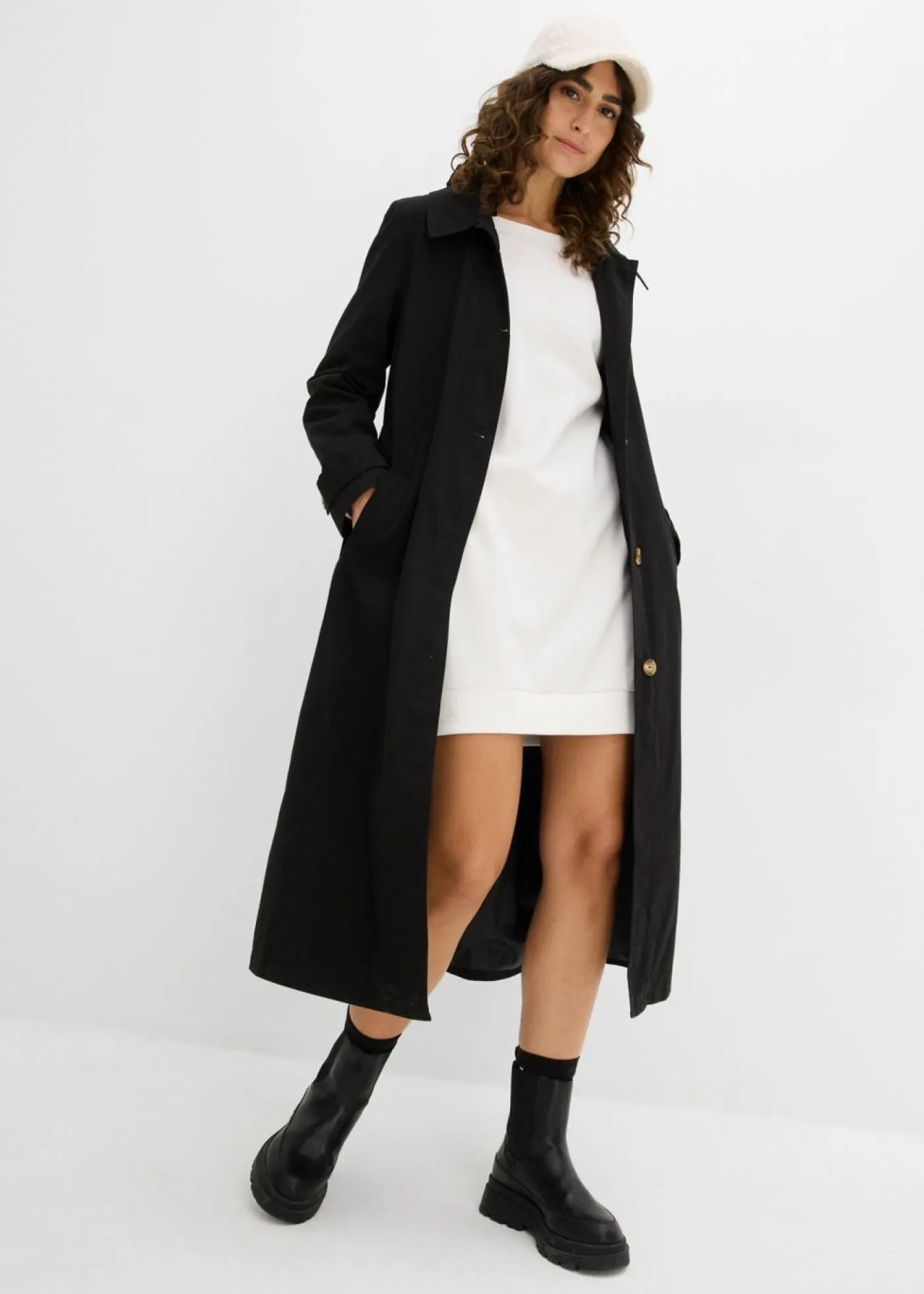 Mujer bonprix bonprix Vestido tipo sudadera de felpa suave