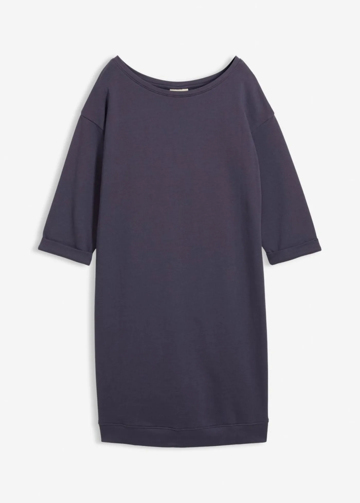 Mujer bonprix bonprix Vestido tipo sudadera, mangas 3/4, interior suave