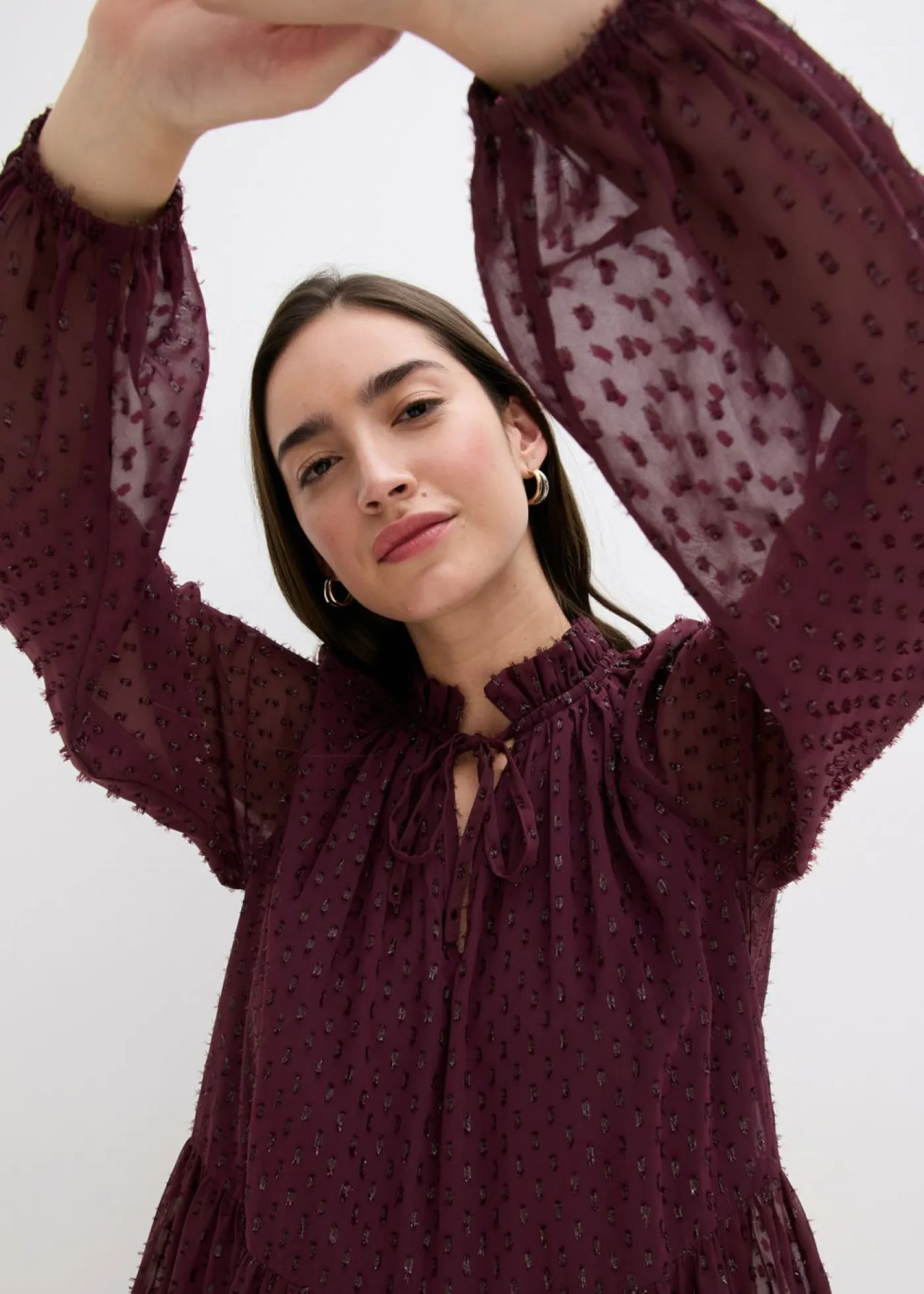 Mujer bonprix bonprix Vestido tipo túnica con efecto brillante