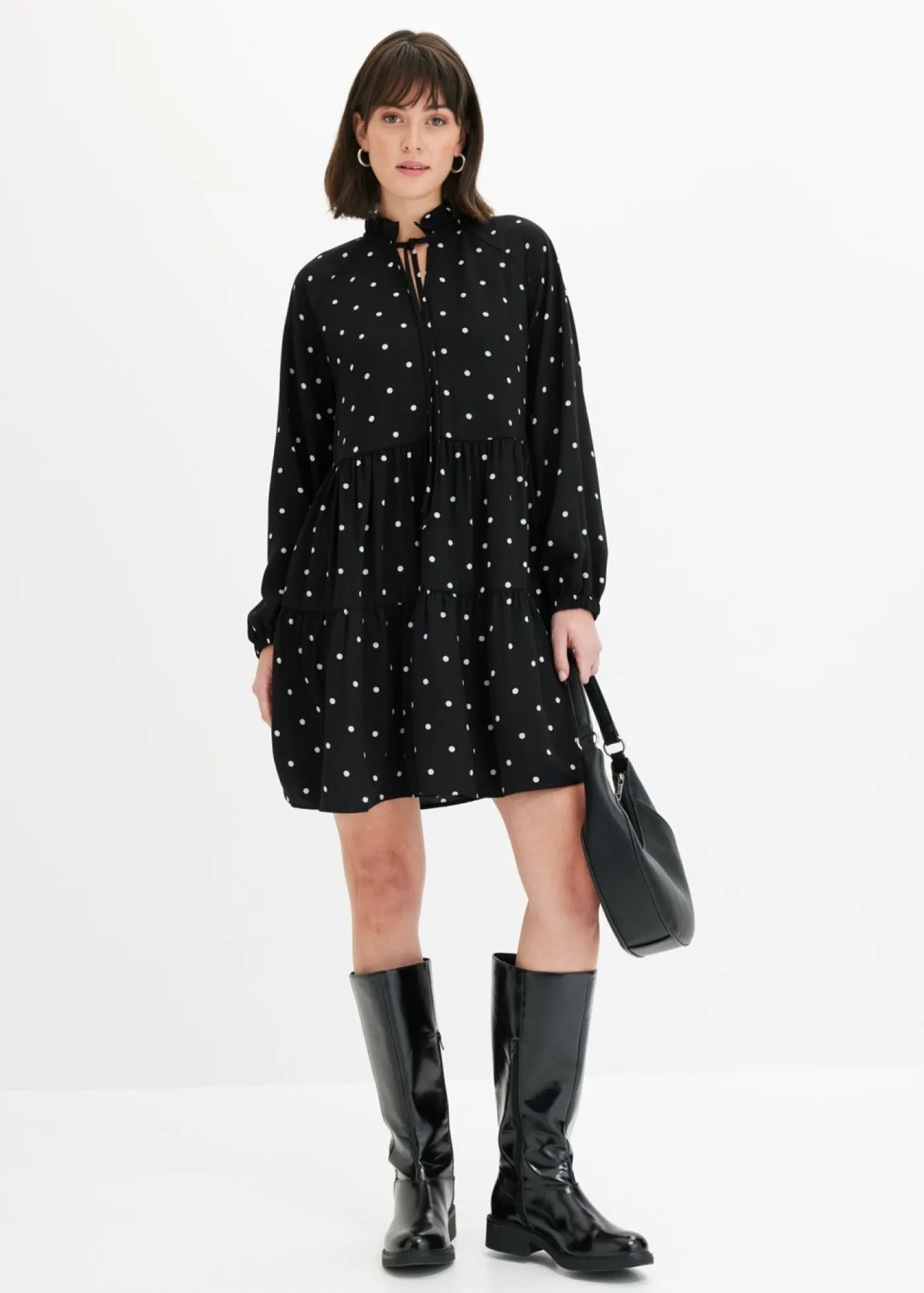 Mujer bonprix bonprix Vestido tipo túnica con lazo