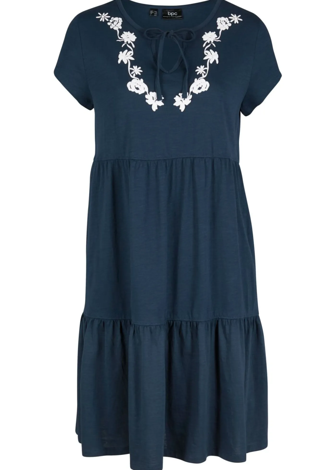 Mujer bonprix bonprix Vestido tipo túnica de algodón con manga corta