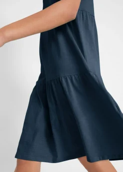 Mujer bonprix bonprix Vestido tipo túnica de algodón con manga corta