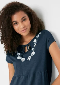 Mujer bonprix bonprix Vestido tipo túnica de algodón con manga corta