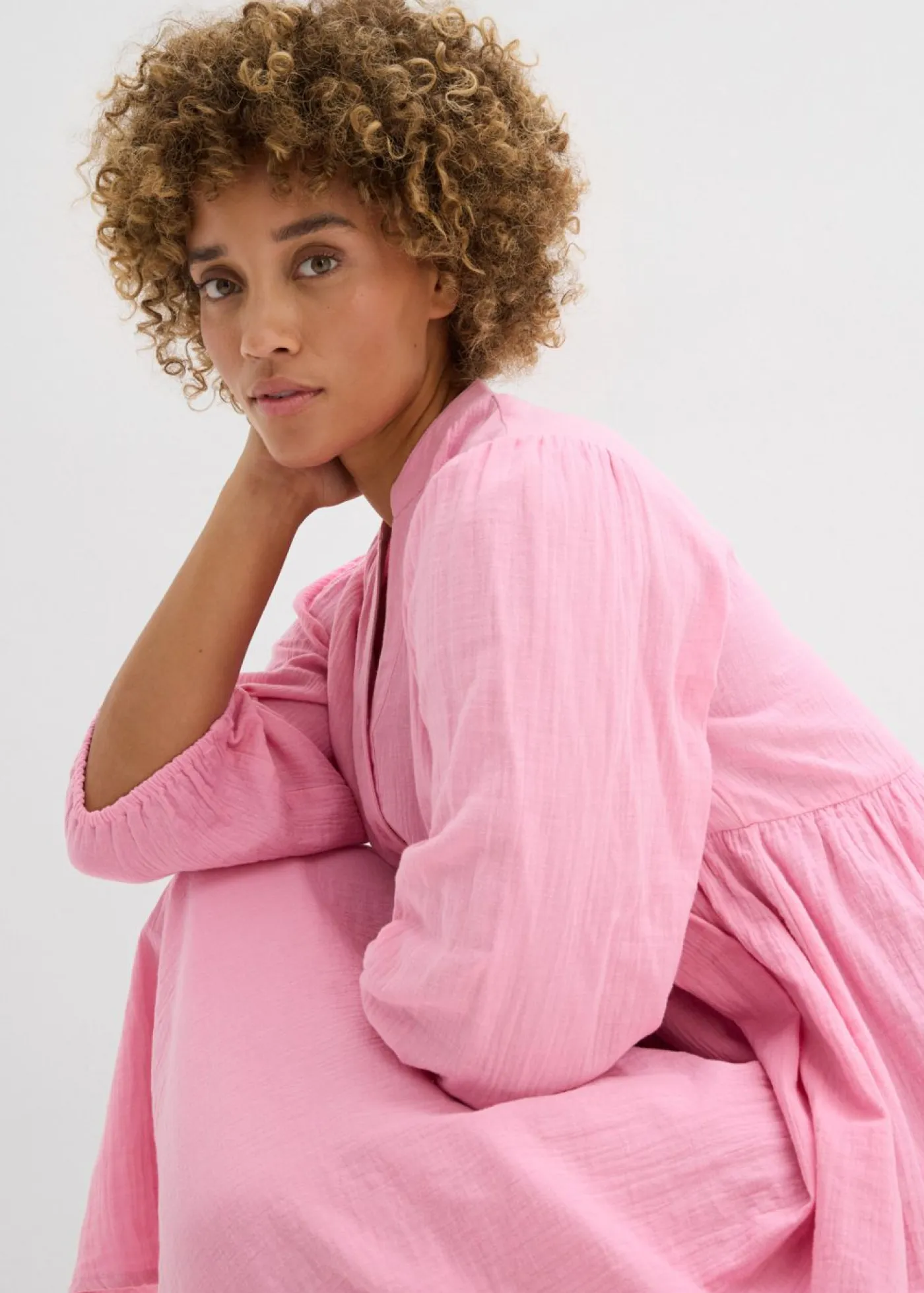 Mujer bonprix bonprix Vestido tipo túnica de muselina suave