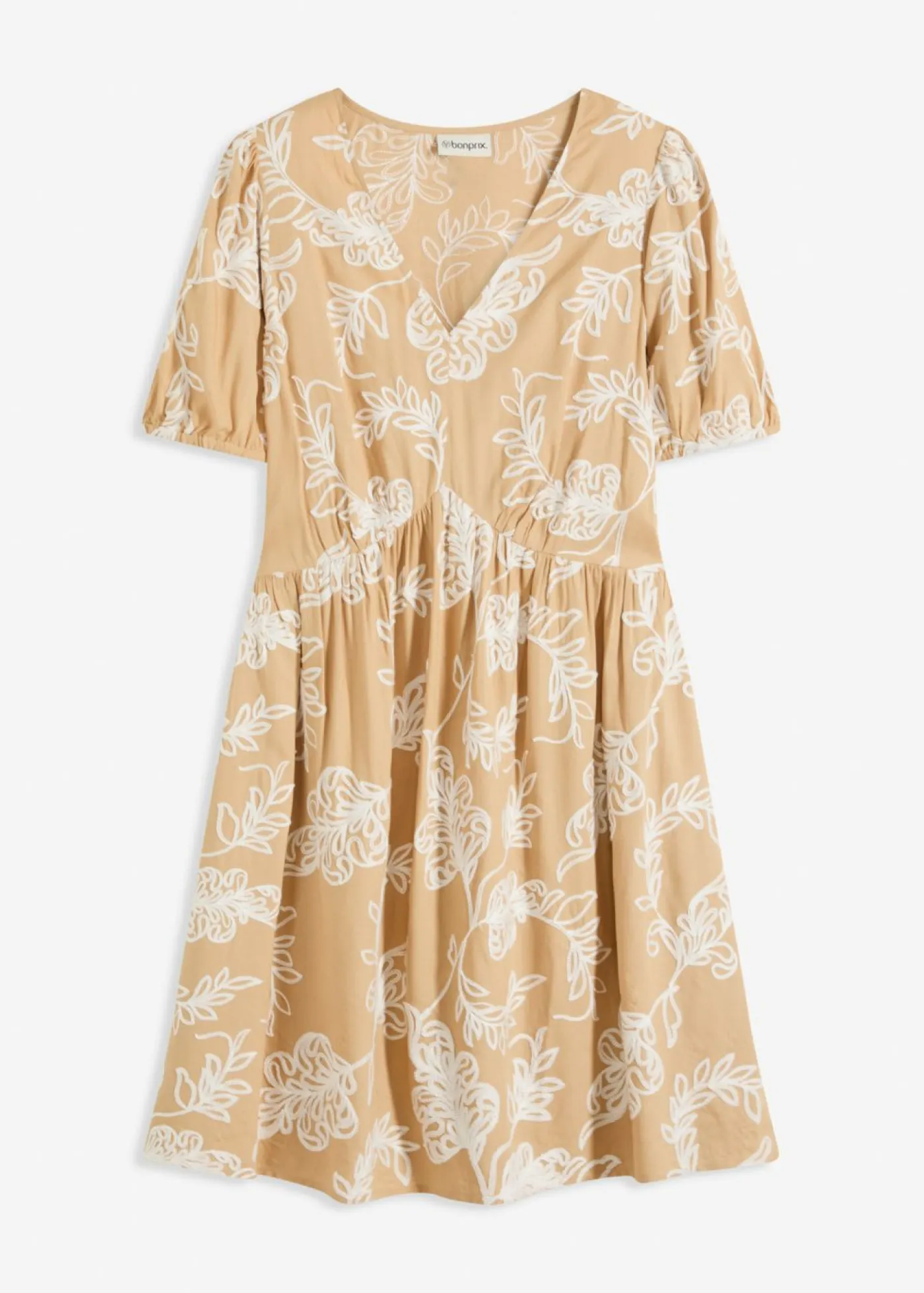 Mujer bonprix bonprix Vestido tipo túnica de viscosa vaporosa con bordado